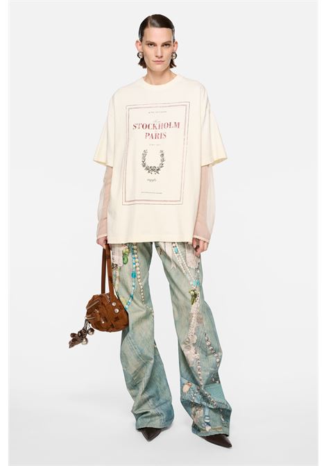 losse fit jeans 2006 woman white and green ACNE STUDIOS | AK0981AET